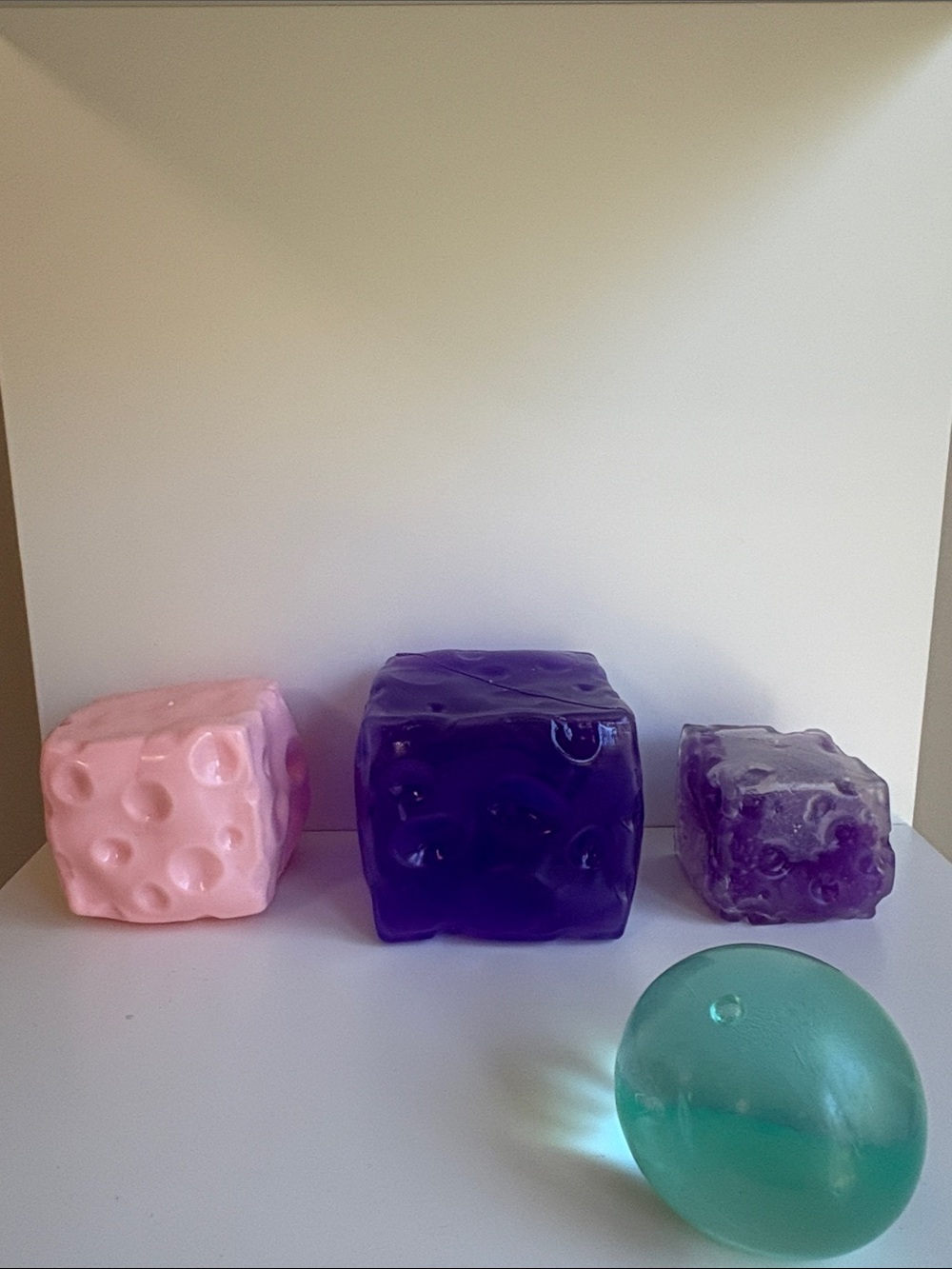Sensory Squishy Learning Toy Set - Pink & Purple